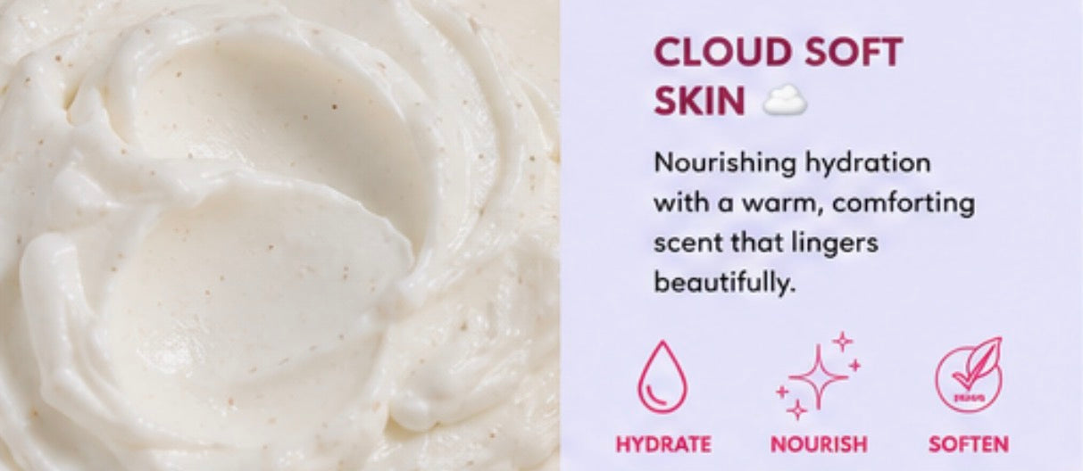 ☁️ Vanilla Cloud Emulsified Body Butter — 300g