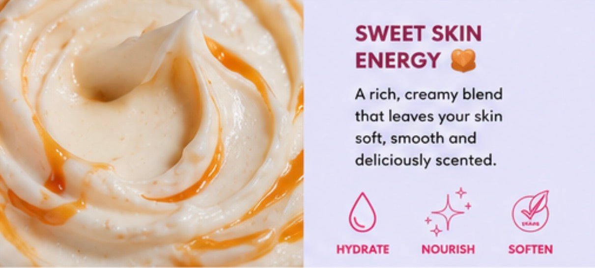 🍯 Caramel Drizzle Emulsified Body Butter — 300g